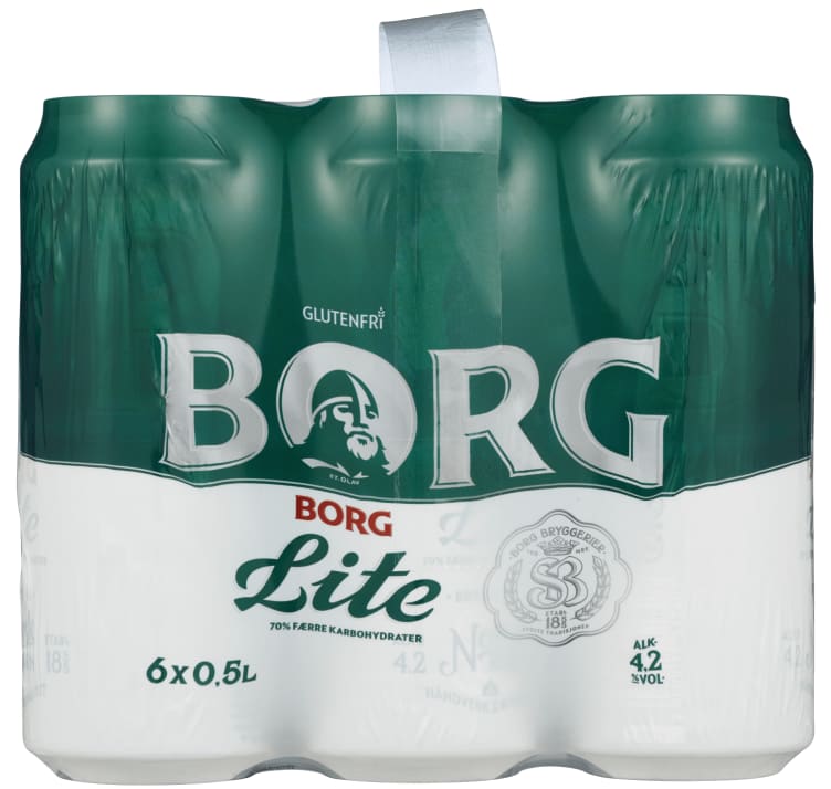 Borg Pilsner Lite 0,5lx6 boks