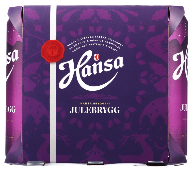 Hansa Julebrygg Ex.Vellagret 0,5lx6 boks