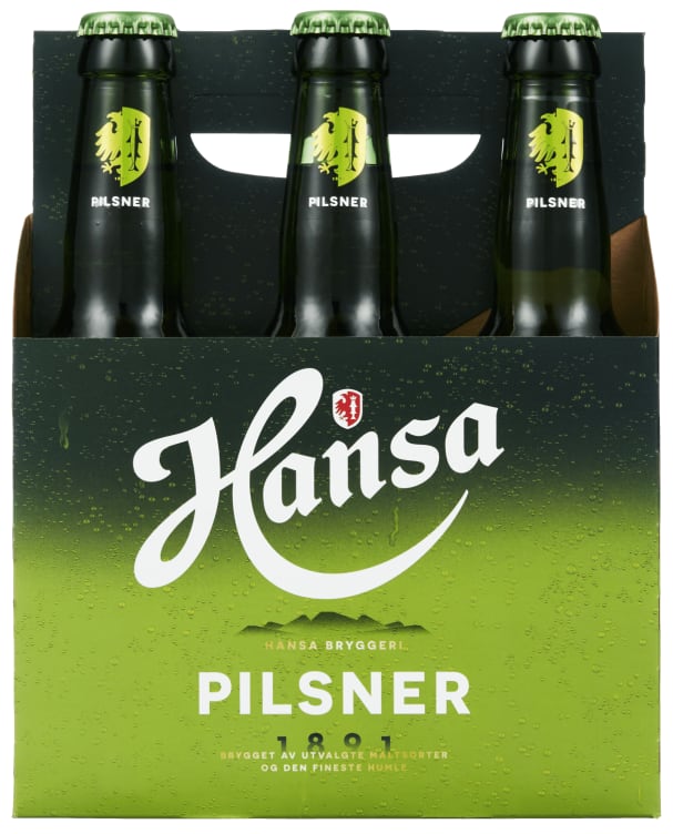 Hansa Pilsner 0,33lx6 flaske