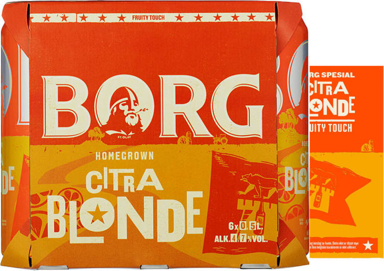 Borg Citra Blonde 0,5lx6 boks