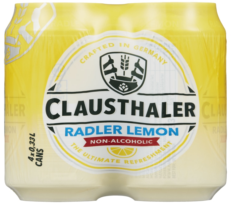 Clausthaler Radler Lemon 0,33lx4 boks