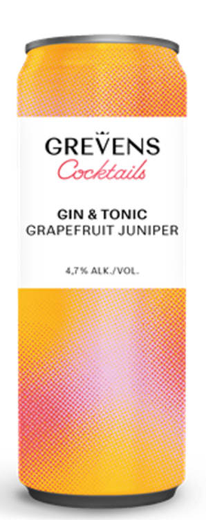 Grevens Cocktails Gt Grapefruit Juniper 0,33l boks