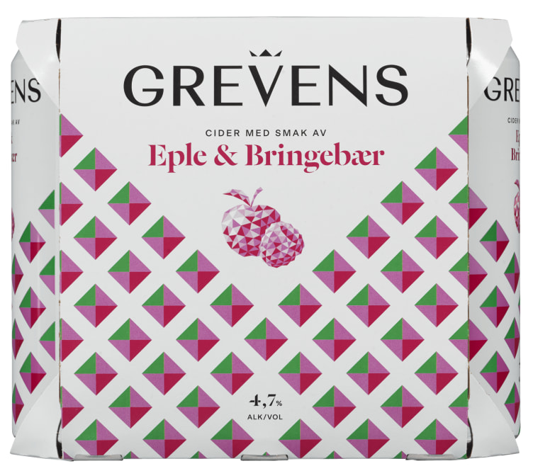 Grevens Cider Eple&Bringebær 0,5lx6 boks