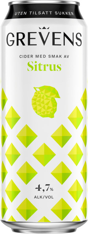Grevens Cider Sitrus 0,5l boks