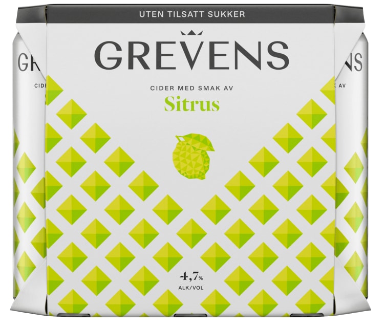Grevens Cider Sitrus 0,5lx6 boks