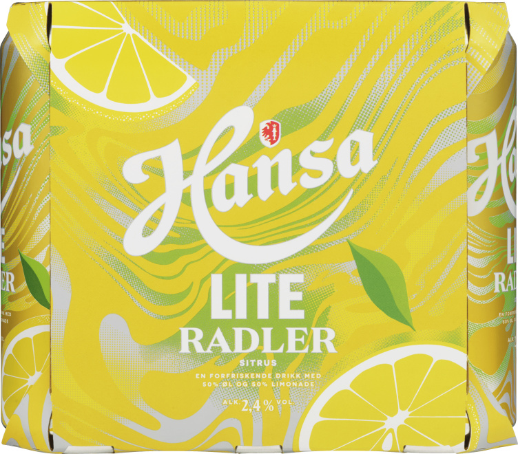 Hansa Radler Lite Citrus 0,5lx6 boks