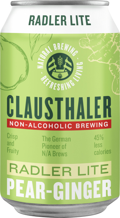 Clausthaler Radler Lite Pear Ginger 0,33 boks