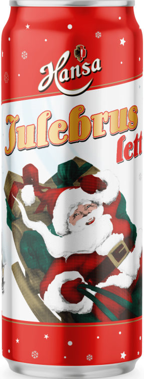 Hansa Julebrus Lett 0,33l boks Sleek