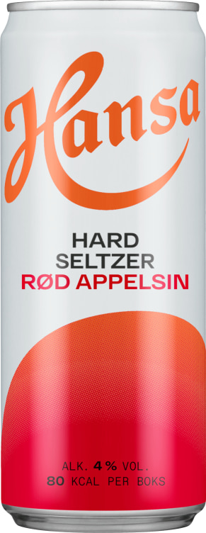 Hansa Hard Seltzer Rød Appelsin 0,33l boks