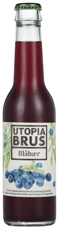 Utopiabrus Blåbær 0,275l flaske