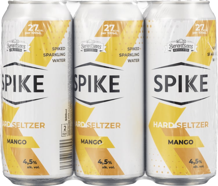 Spike Mango Hard Seltzer 0,5lx6 boks