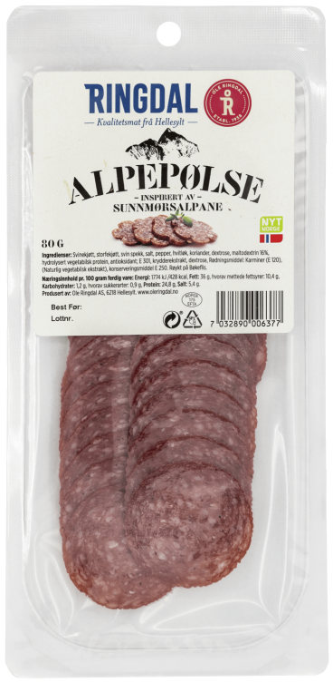 Ringdal Alpepølse 80g