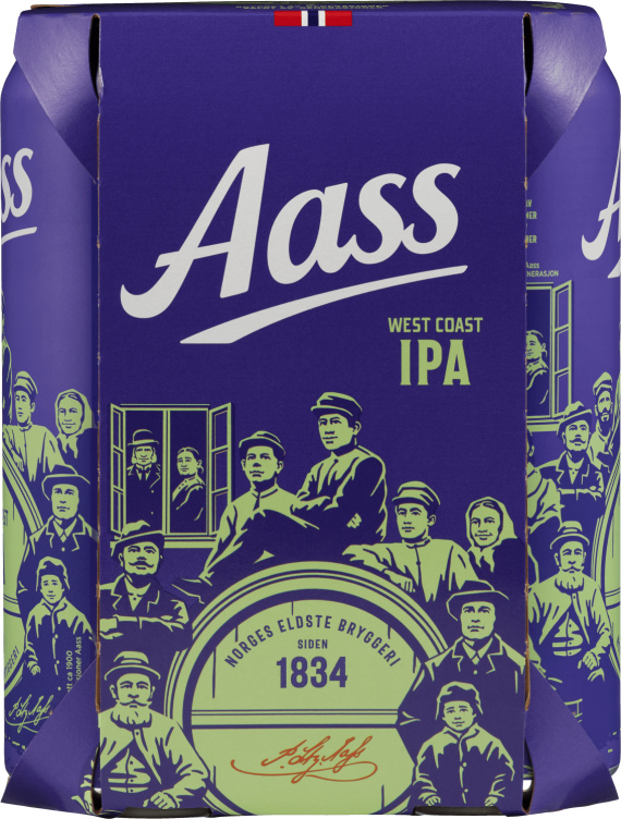Aass Ipa West Coast 0,5lx4 boks