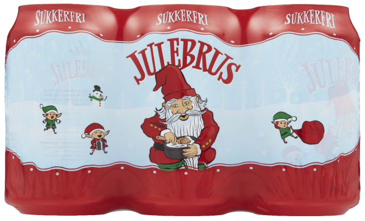 Julebrus Sukkerfri 0,33lx6bx