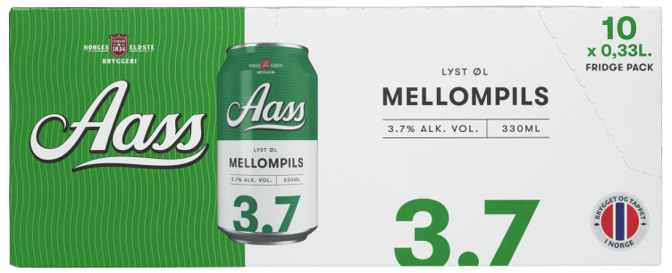 Aass Mellompils 0,33lx10 boks