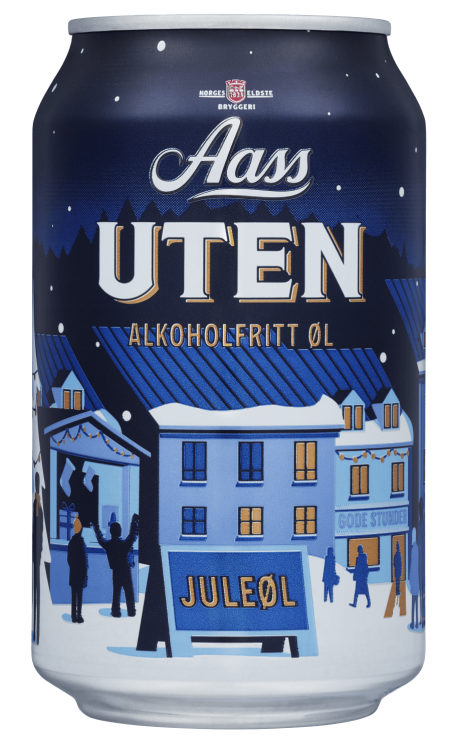 Aass uten Juleøl 0,33l boks
