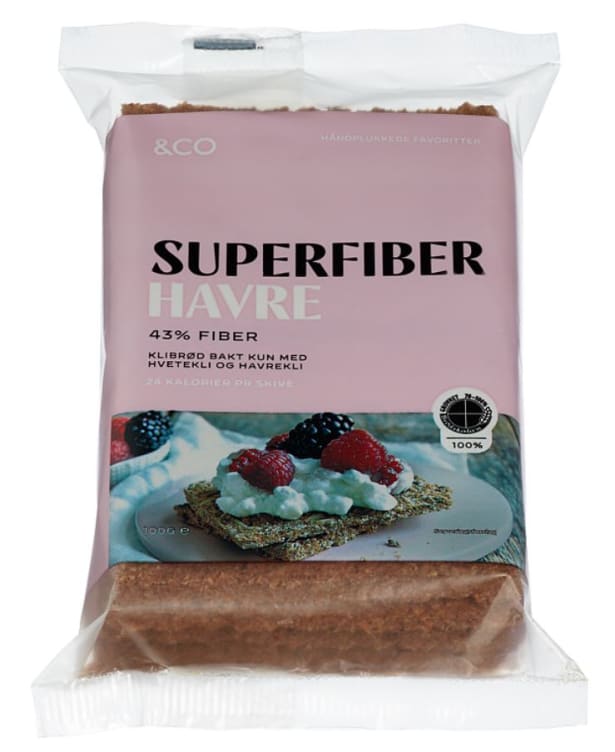 Klibrød Superfiber Havre 100g