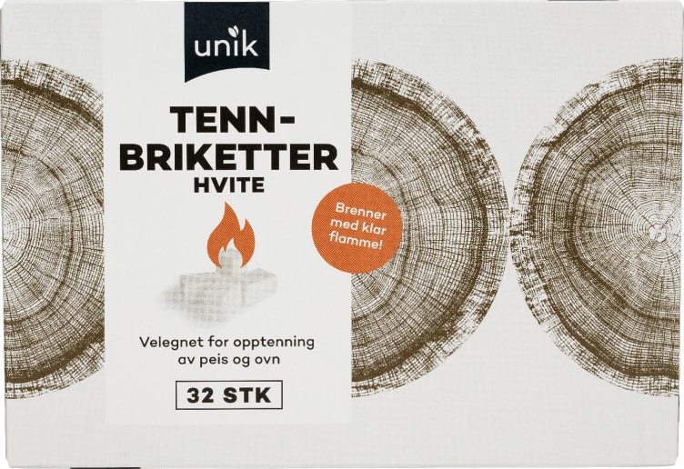 Tennbriketter Hvite 32stk