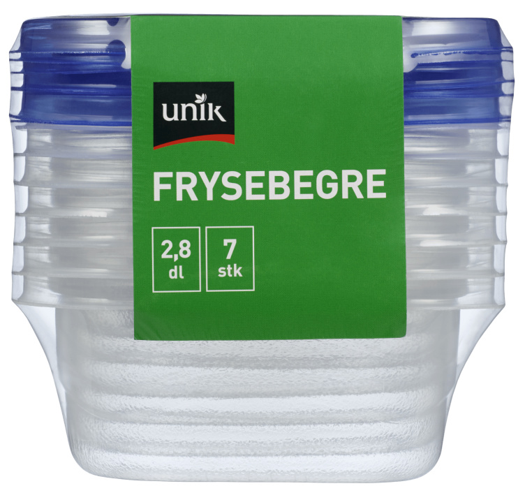 Frysebeger 2,8dl 7stk Unik