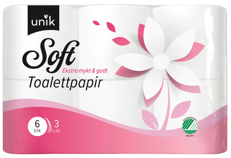 Toalettpapir Soft 6rl Unik
