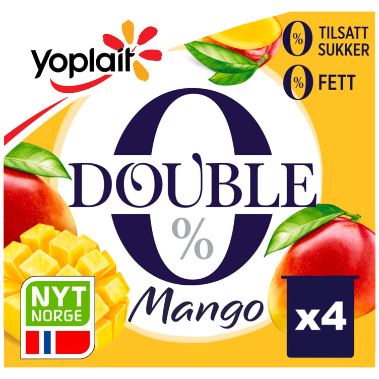 Yoplait Double 0% Mango 4x125g
