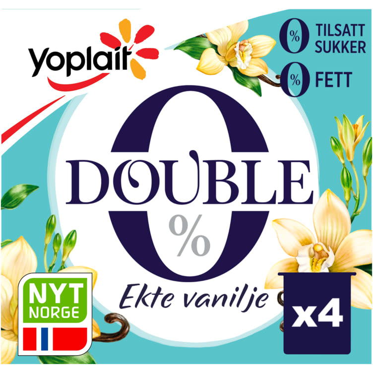 Yoplait Double Vanilje 4x125g