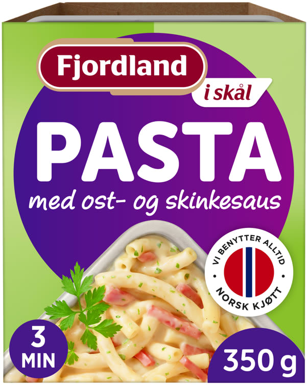 Pasta m/Ost&Skinkesaus 350g Fjordland