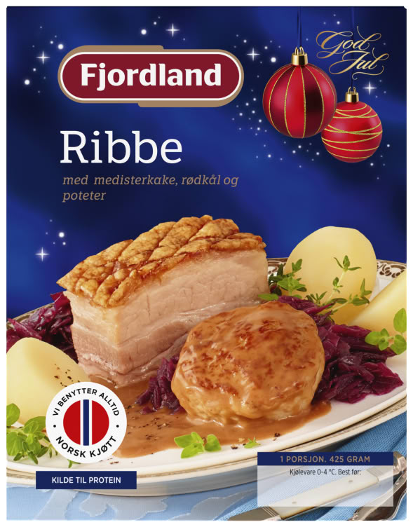 Ribbe m/Medisterkake 425g Fjordland