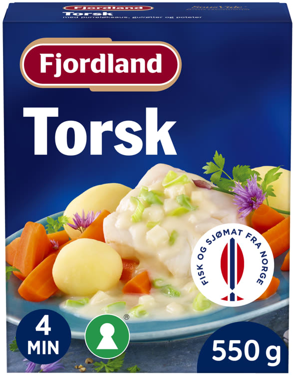 Fjordland Torsk med Purreløksaus 550g