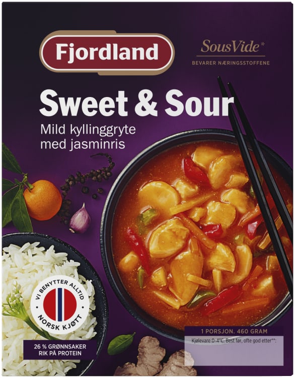 Fjordland Sweet & Sour Kyllinggryte 460g