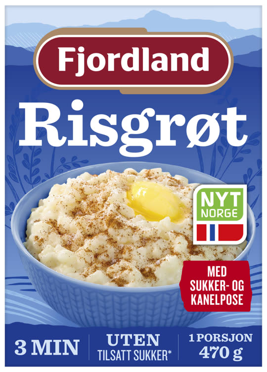 Risgrøt Sukker&Kanel 470g Fjordland