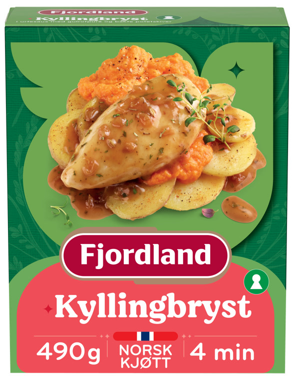 Fjordland Kyllingbryst i Urtesaus 490g