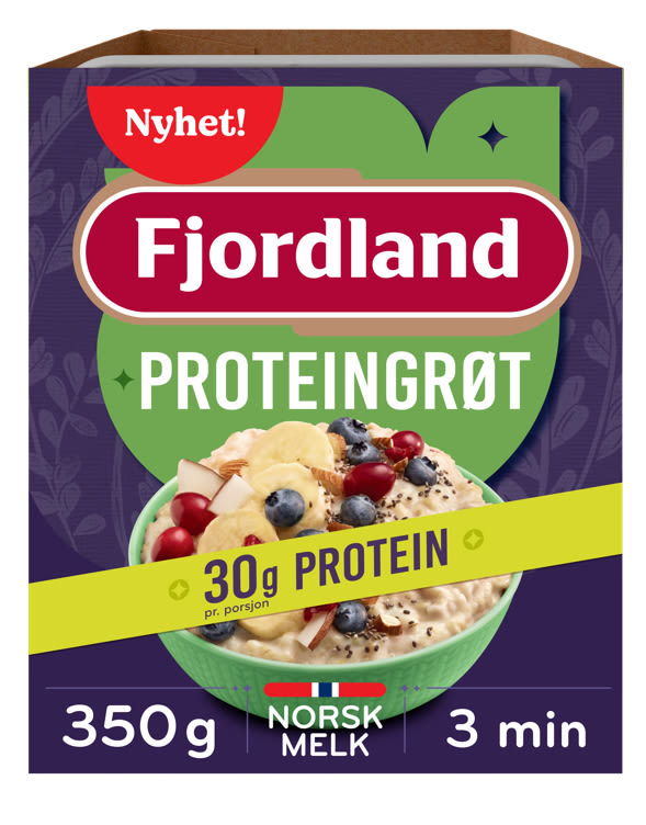 Proteingrøt 350g Fjordland