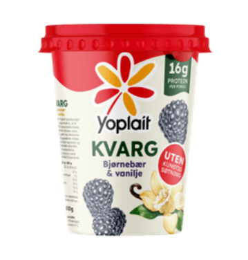 Yoplait Kvarg Bjørnebær&vanilje 420g