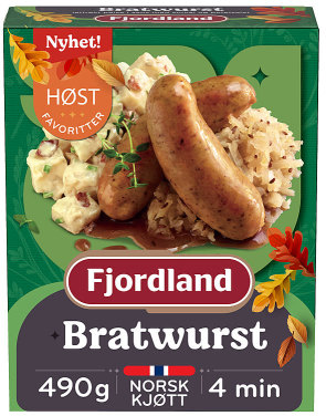 Bratwurst m/Surkål&Potetsalat 490g