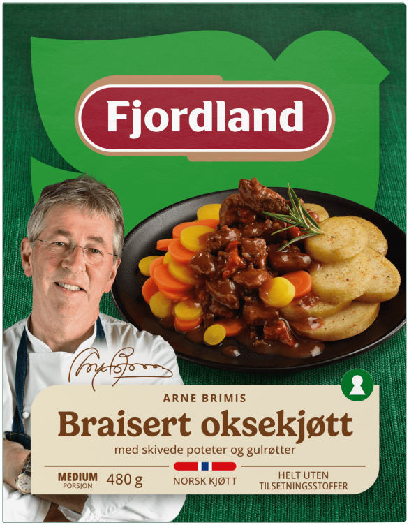 Brimis Oksekjøtt Braisert 480g Fjordland