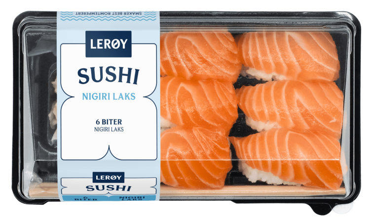 Sushi Laks Nigiri 6 Biter 173g Lerøy