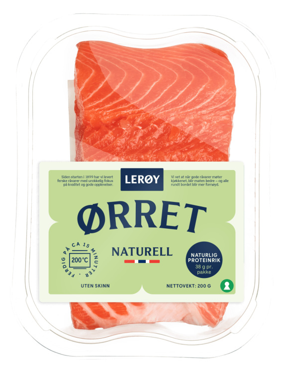 Ørret Porsjon u/Skinn 200g Lerøy