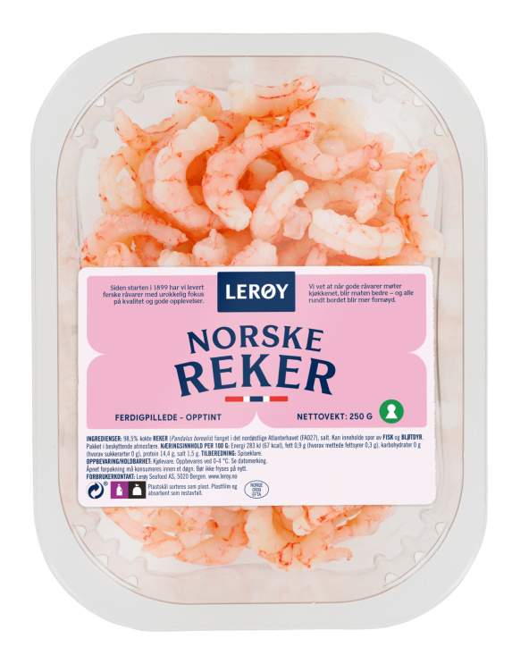 Reker Norske Ferdigpillede 250g Lerøy