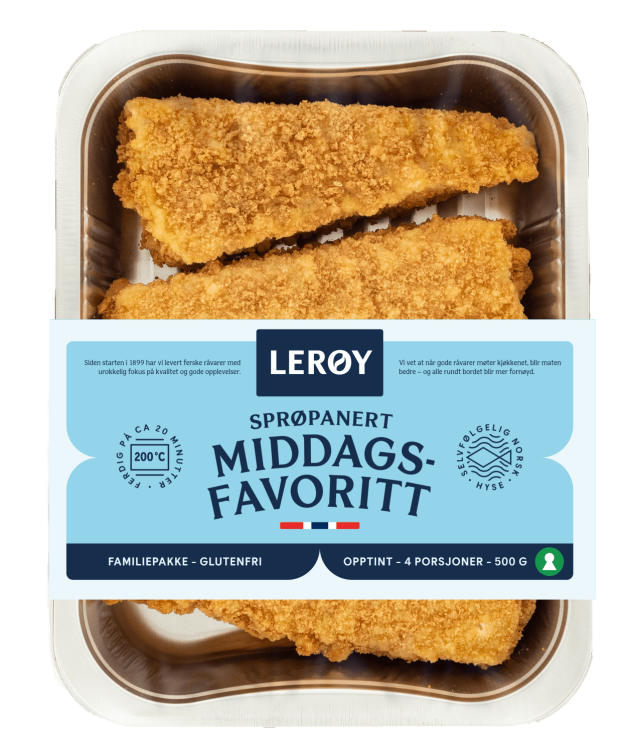 Fisk Sprøpanert Middagsfavoritt 500g Lerøy