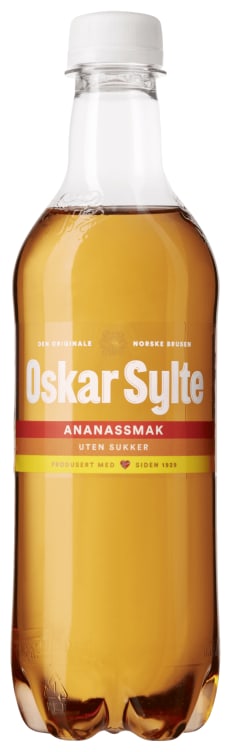Ananasbrus u/Sukker 0,5l flaske Oskar Sylte