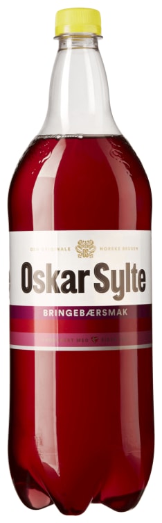 Bringebærbrus 1,5l flaske Oskar Sylte
