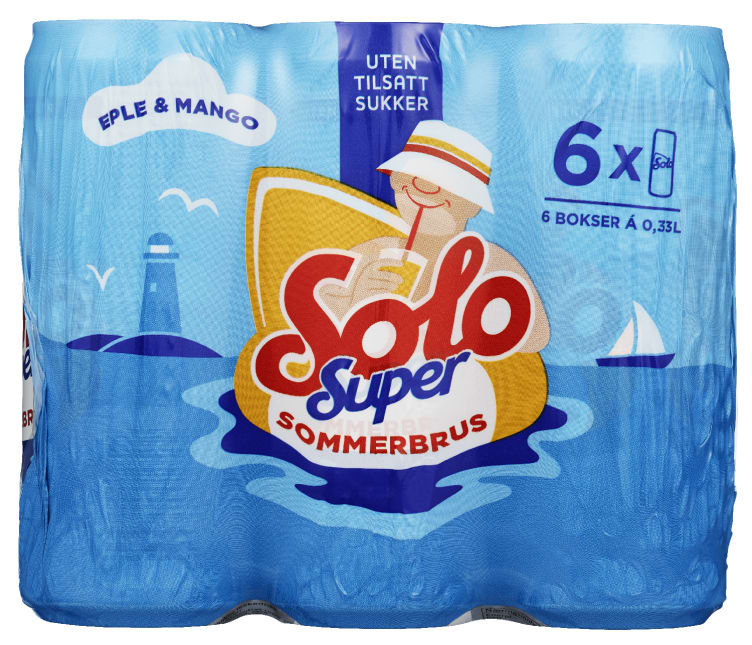 Solo Super Eple&Mango 0,33lx6 boks Oskar Sylte