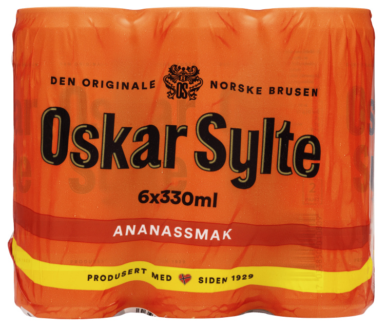 Ananasbrus 0,33lx6 boks Oskar Sylte