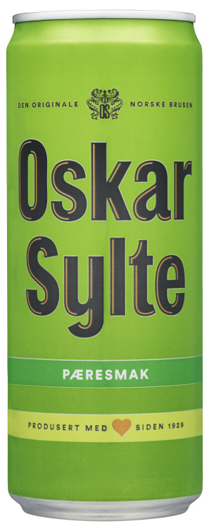 Pærebrus 0,33l boks Oskar Sylte