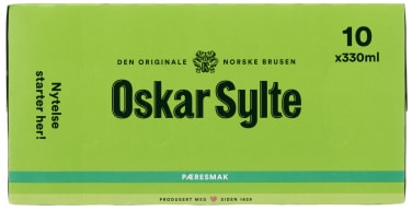 Pærebrus 0,33lx10 boks Oskar Sylte