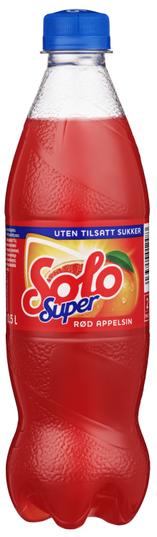 Solo Super Rød Appelsin 0,5l flaske