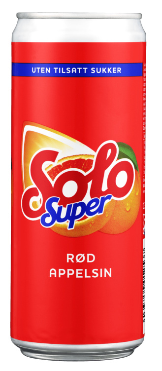 Solo Super Rød Appelsin 0,33l boks