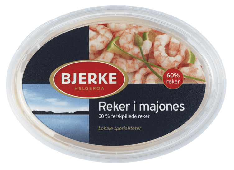 Reker i Majones 60% 180g Bjerke