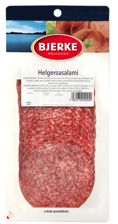 Bilde av Helgeroa Salami skivet 140g